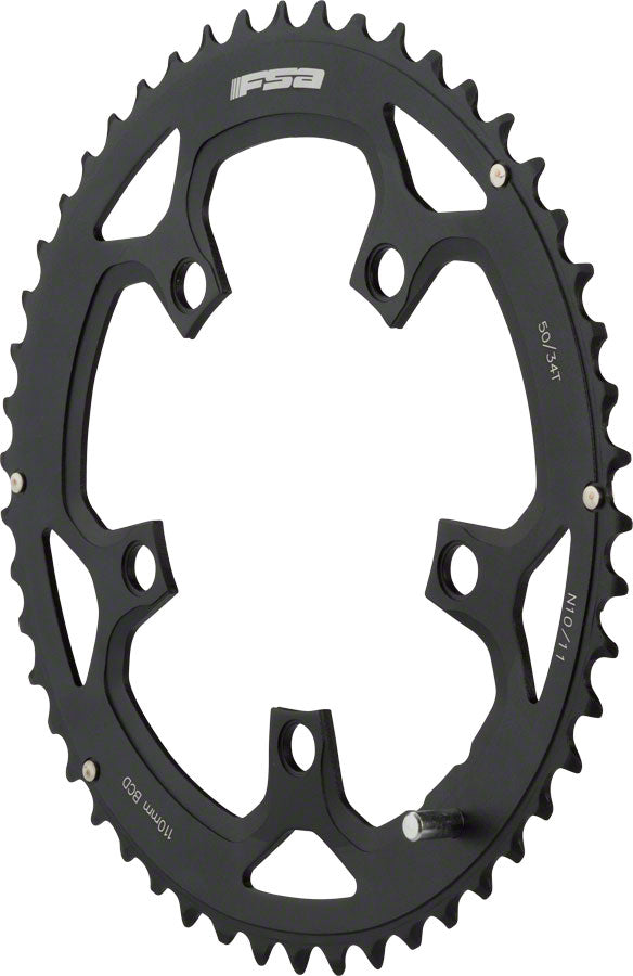 Full Speed Ahead Pro Road Chainring - 50t 110 BCD Aluminum N11 Black