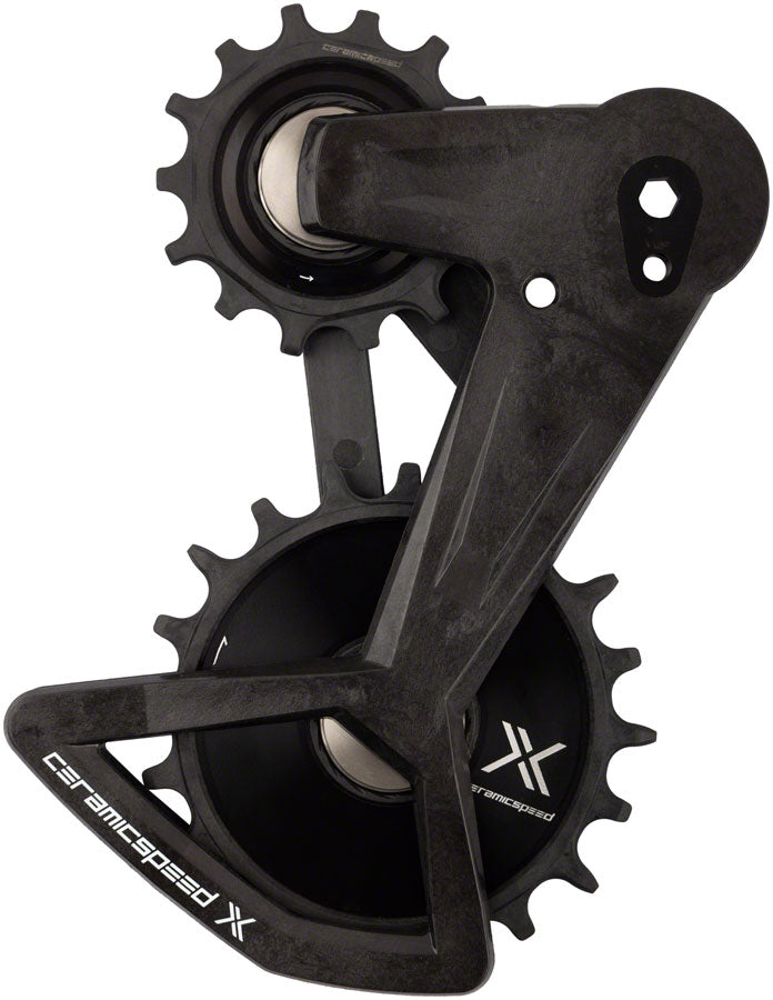 Ceramic Speed OSPW X Pulley Wheel System - For SRAM Eagle T-Type AXS Rear Derailleur BLK Cage BLK Pulley Wheels