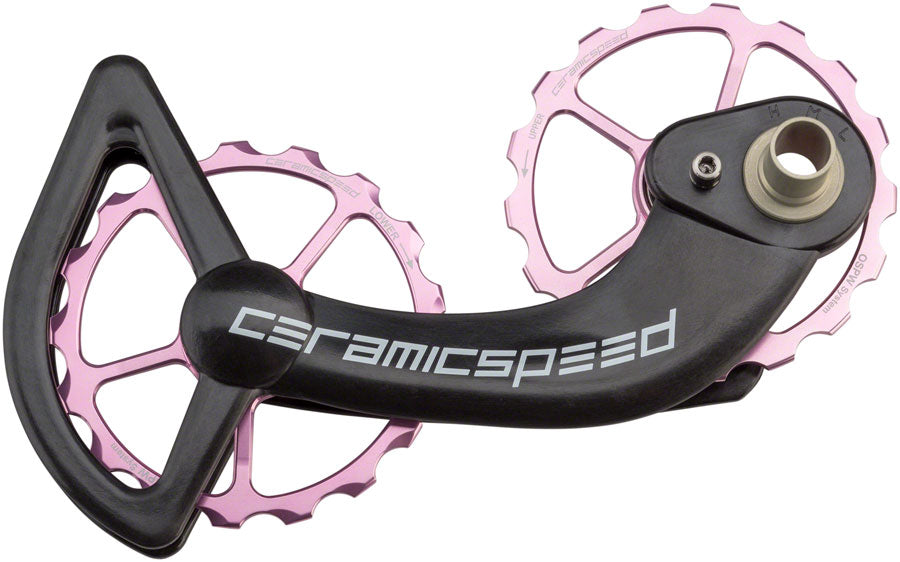 CeramicSpeed Shimano 10/11-speed Oversized Pulley Wheel System Alloy Pulley Carbon Cage Limited Edition Pink