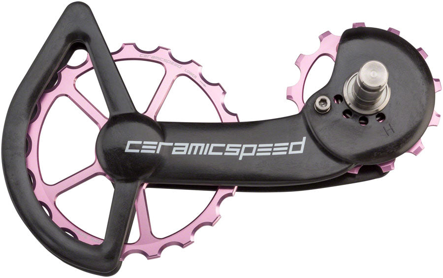 CeramicSpeed Shimano 9100 Oversized Pulley Wheel System Alloy Pulley Carbon Cage Limited Edition Pink