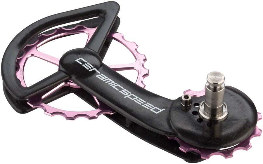 CeramicSpeed Shimano 9100 Oversized Pulley Wheel System Alloy Pulley Carbon Cage Limited Edition Pink