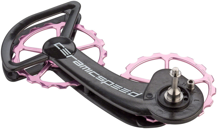 CeramicSpeed SRAM Mechanical 10/11-speed Oversized Pulley Wheel System Alloy Pulley Carbon Cage Limited Edition Pink