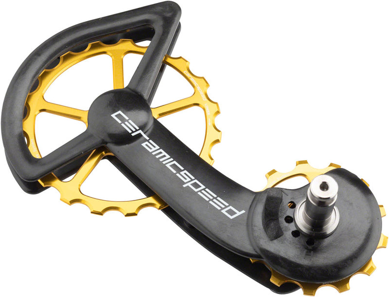 CeramicSpeed Shimano 9100/9150 8000/8050 Oversized Pulley Wheel System Coated Bearing Carbon Cage Alloy Pulley Gold