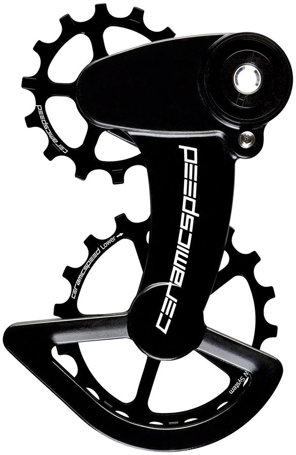 CeramicSpeed Oversized Pulley Wheel System SRAM 1 x 11 Type 3 Derailleurs - Alloy Pulley Carbon Cage BLK