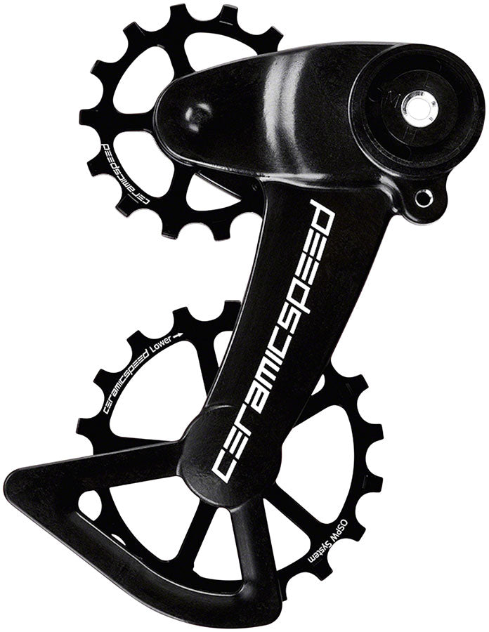 CeramicSpeed OSPW X Oversized Pulley Wheel System SRAM Eagle Mechanical - Alloy Pulley Carbon Cage BLK