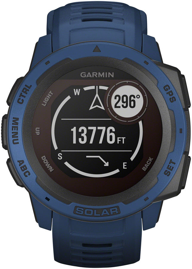 Garmin Instinct Solar GPS Watch - Tidal Blue