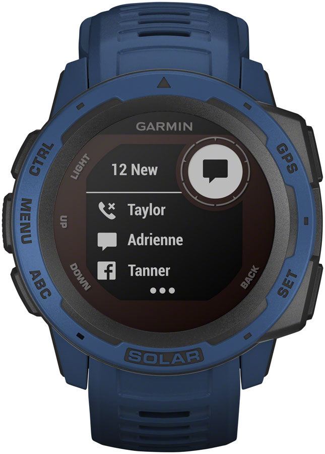 Garmin Instinct Solar GPS Watch - Tidal Blue