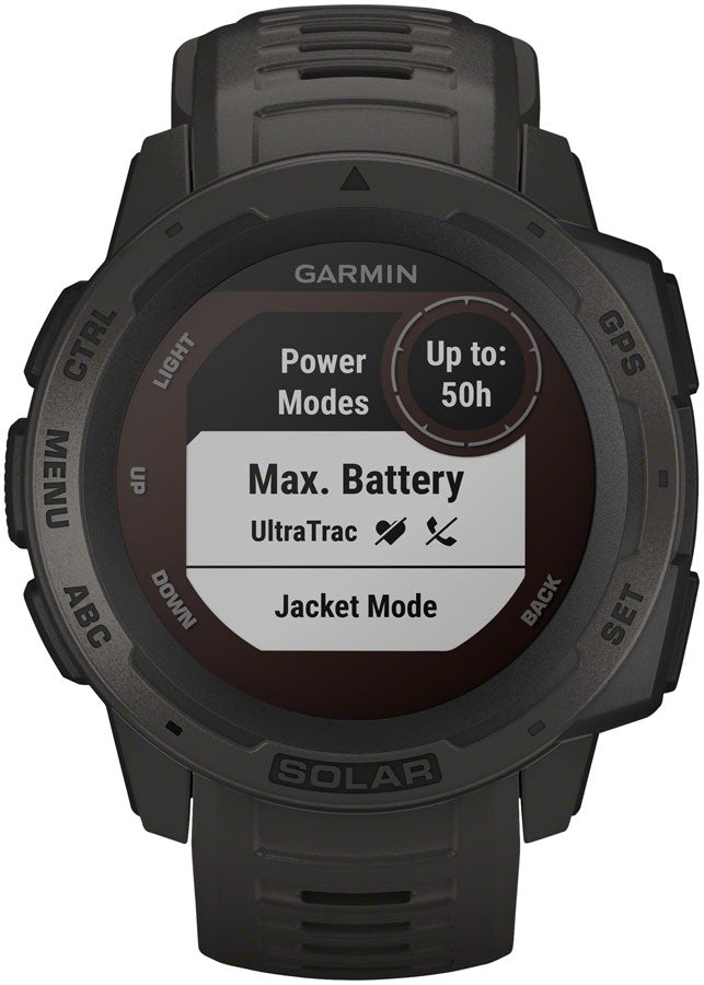 Garmin Instinct Solar GPS Watch - Graphite