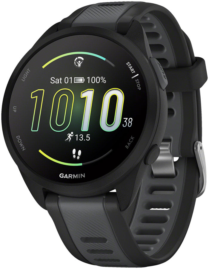 Garmin Forerunner 165 Music Running Watch - Black/Slate Gray