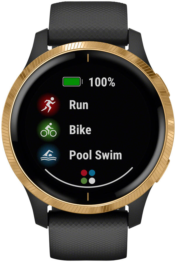 Garmin Venu GPS Watch - Black/Gold