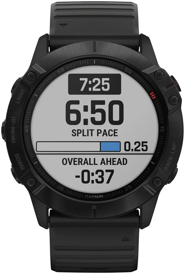 Garmin Fenix 6X Pro GPS Watch - Black/Black