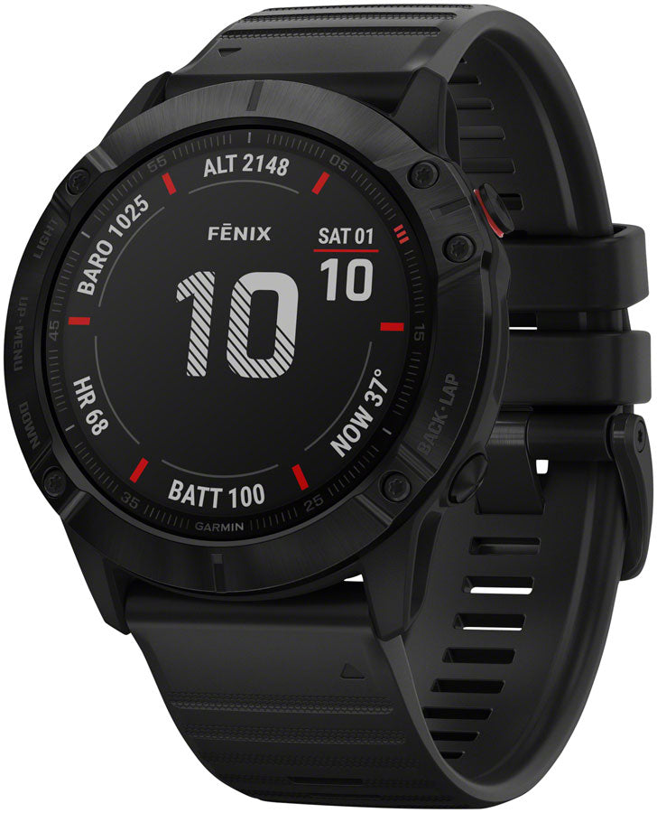 Garmin Fenix 6X Pro GPS Watch - Black/Black