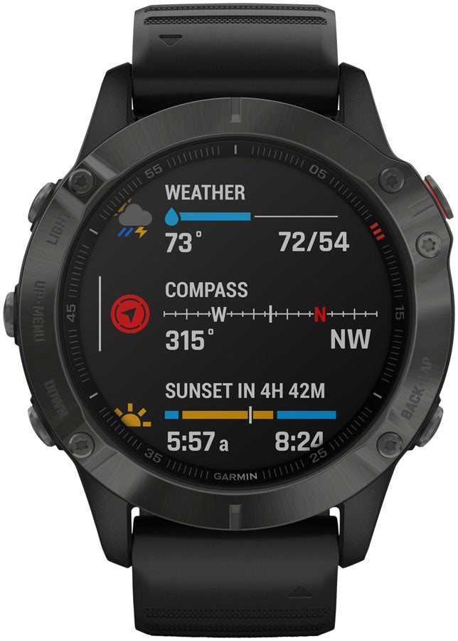 Garmin Fenix 6 Sapphire GPS Watch - Gray/Black