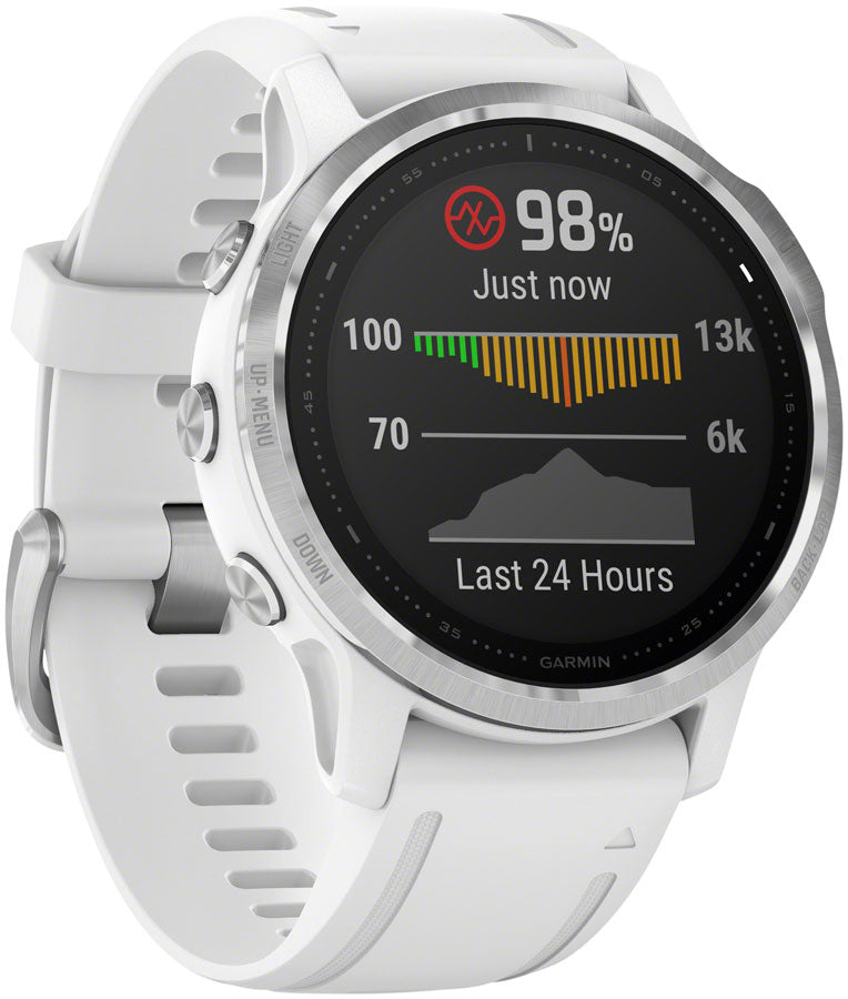 Garmin Fenix 6S GPS Watch - Silver/White