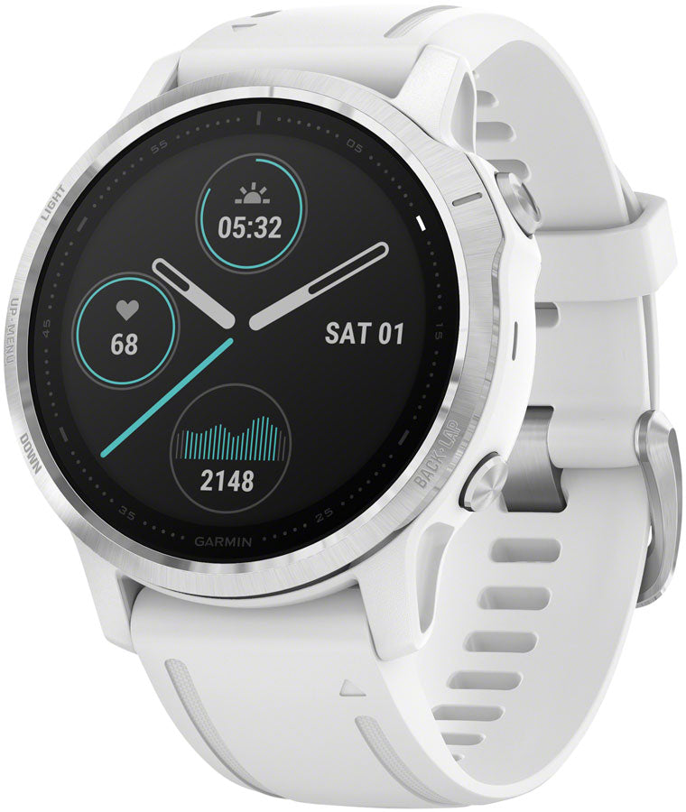 Garmin Fenix 6S GPS Watch - Silver/White