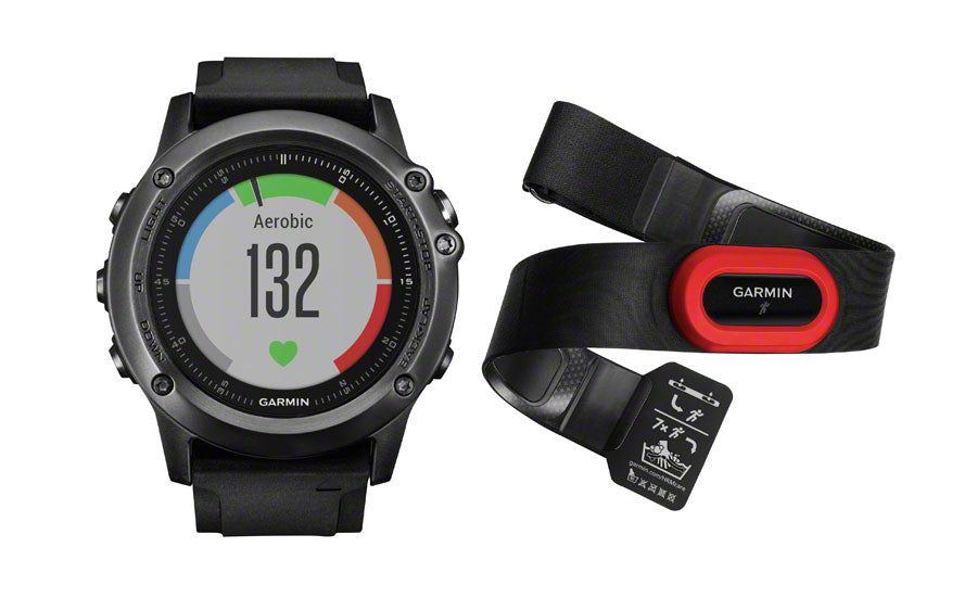 Garmin Fenix 3 HR Training Watch Performer Bundle Including HRM-Run Monitor Gray/BLK