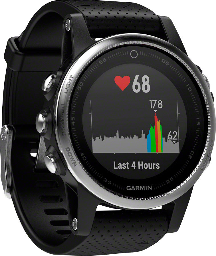 Garmin Fenix 5S Multisport GPS Watch: Silver/Black