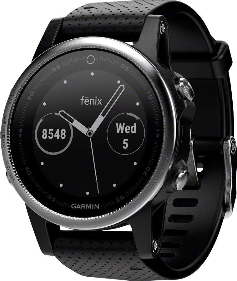 Garmin Fenix 5S Multisport GPS Watch: Silver/Black