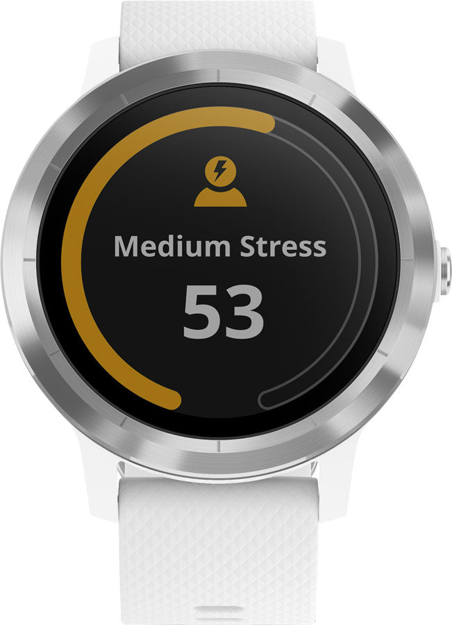 Garmin Vivoactive 3 GPS Smartwatch: White/Stainless