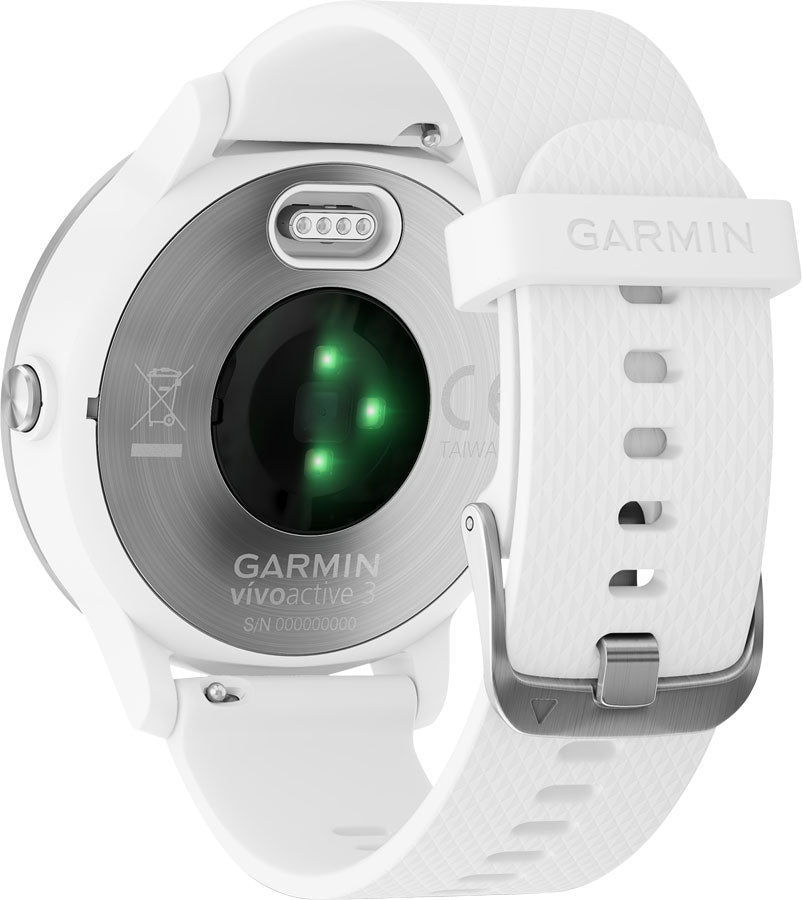 Garmin Vivoactive 3 GPS Smartwatch: White/Stainless