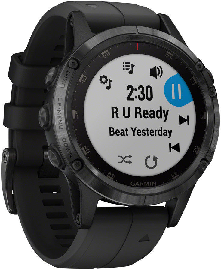 Garmin Fenix 5 Plus Sapphire GPS Watch: Black/Black