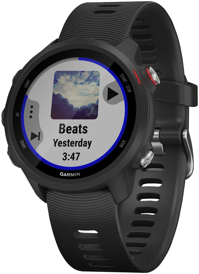 Garmin Forerunner 245 Music Wi-Fi GPS Running Watch: Black/Red