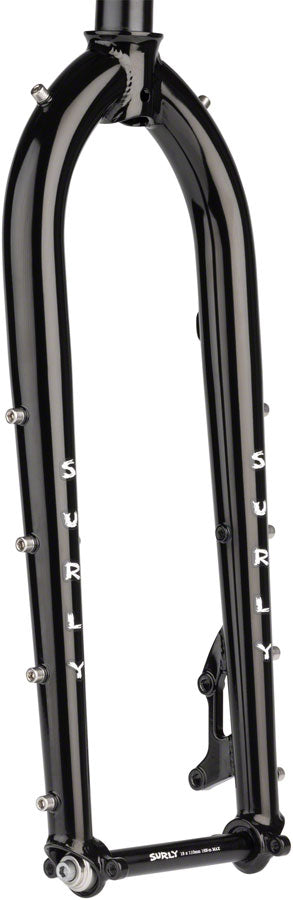 Surly Dinner Fork Assembly - 420mm 27.5" 15x110mm Thru-Axle 1-1/8" Straight Steerer Steel BLK