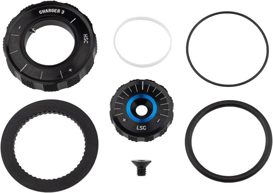 RockShox Compression Damper Knob Kit - Crown Lyrik Select+/Ult D1+ 2023+ Pike Select+/Ult C1+ 2023+