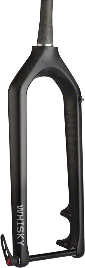 WHISKY No.9 Fat Fork - 15 x 150mm Thru-Axle 1.5" Tapered Carbon Steerer Post Mount Disc 51mm Offset Matte BLK