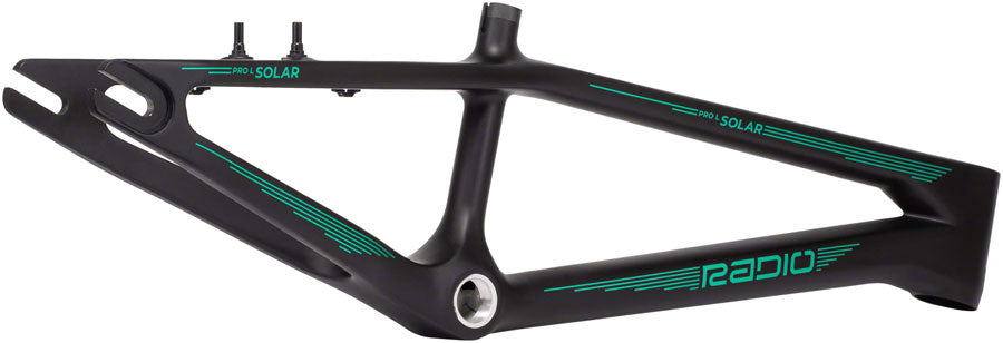 Radio Solar BMX Race Frame - Pro L 20.75" TT Matt Black / Teal