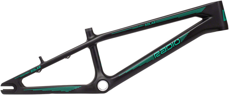 Radio Solar BMX Race Frame - Pro L 20.75" TT Matt Black / Teal