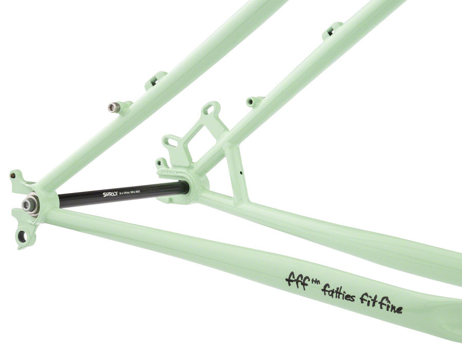 FM0238 Surly Ice Cream Truck Fat Bike Frameset - 26" Steel Buttermint Green Small