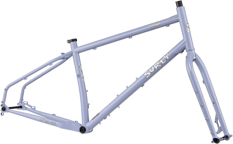 Surly Grappler Frameset - 27.5" Steel Purple Dust Bunny X-Small