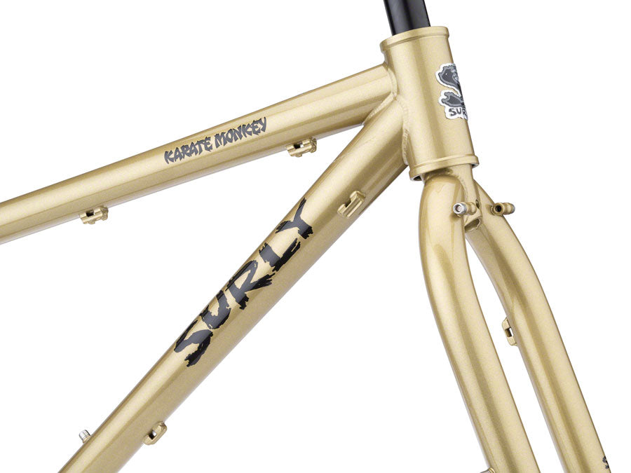 Surly Karate Monkey Frameset - 27.5" Steel Fools Gold X-Small