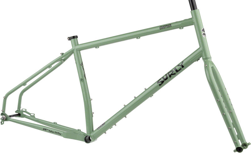 Surly Grappler Frameset - 27.5 Steel Sage Green X-Small