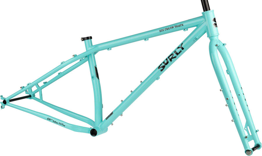 Surly Ice Cream Truck Fat Bike Frameset - 26" Steel Safety Mask Blue Small