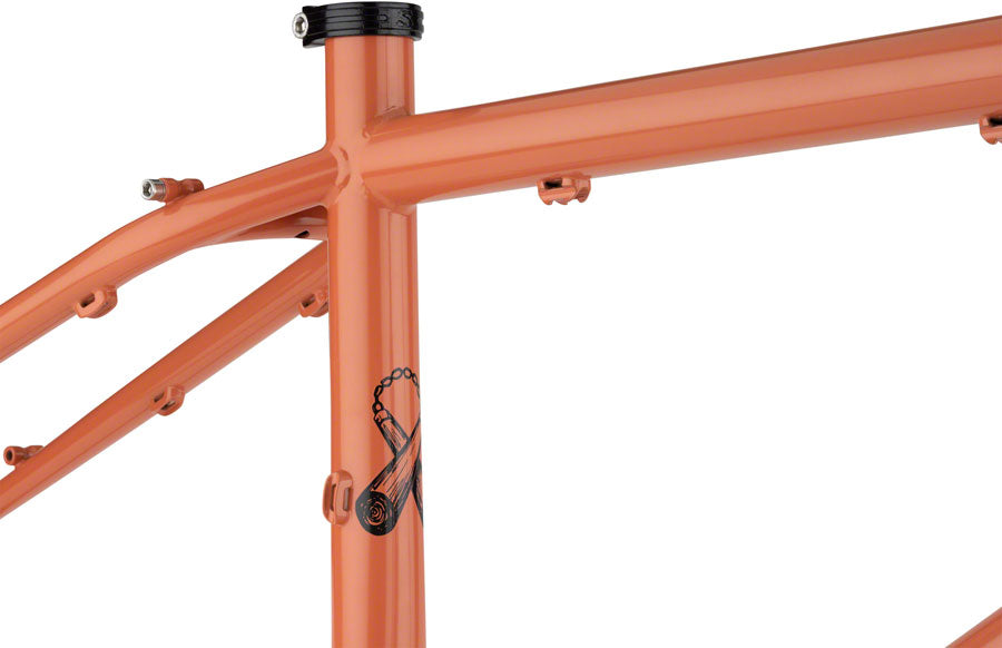 Surly Karate Monkey Frameset - 27.5" Steel Peach Salmon Sundae X-Small