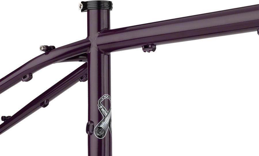 Surly Karate Monkey Frameset - 27.5" Steel Organic Eggplant X-Small