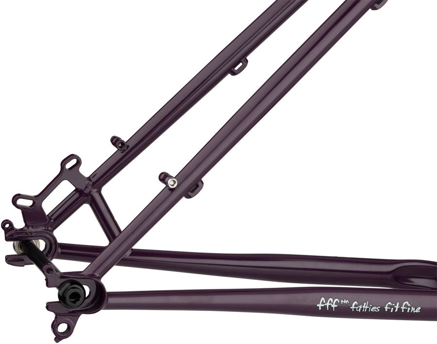 Surly Karate Monkey Frameset - 27.5" Steel Organic Eggplant X-Small