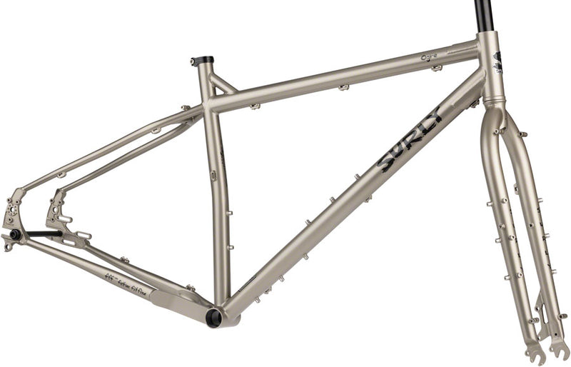 Surly Ogre Frameset - 29" Steel Champagne Supernova Small