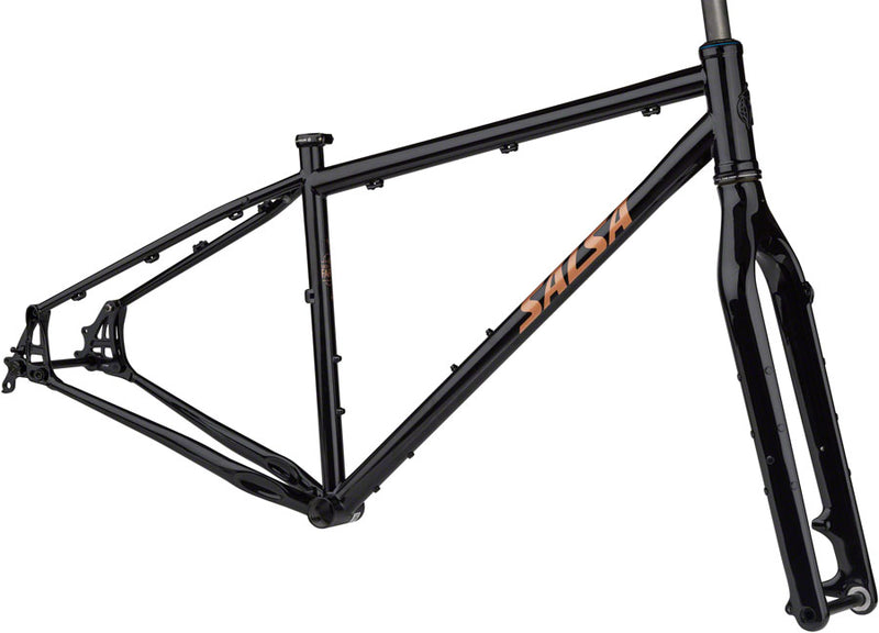 Salsa Fargo Frameset - 29" Steel Black X-Small