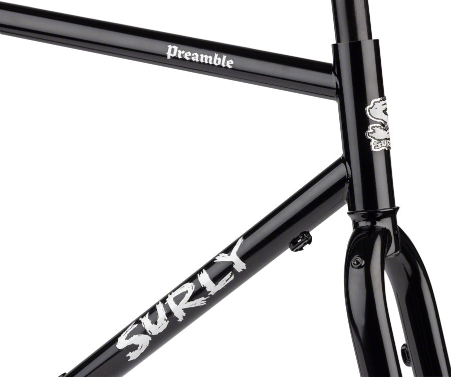 Surly Preamble Frameset - 650b Black X-Small