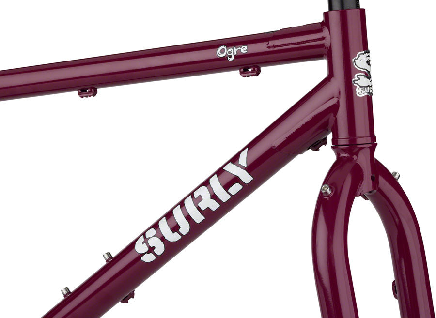 Surly Ogre Frameset - 29" Steel Fermented Plum Small