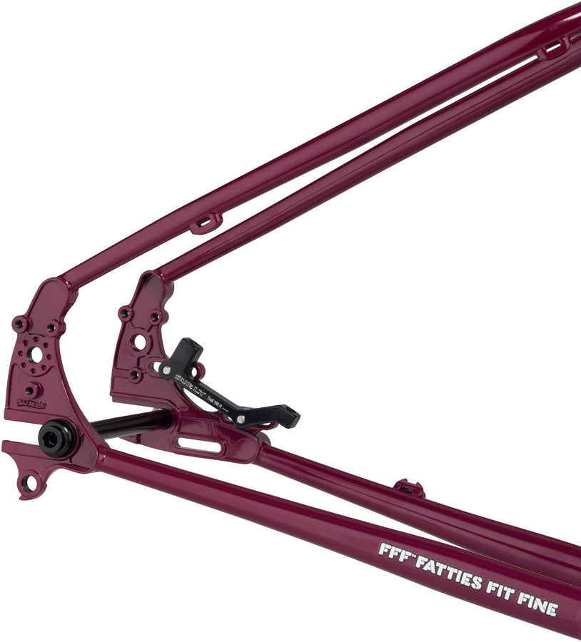 Surly Ogre Frameset - 29" Steel Fermented Plum Small