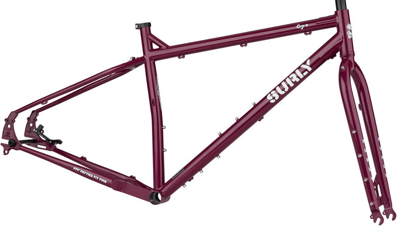 Surly Ogre Frameset - 29" Steel Fermented Plum Small