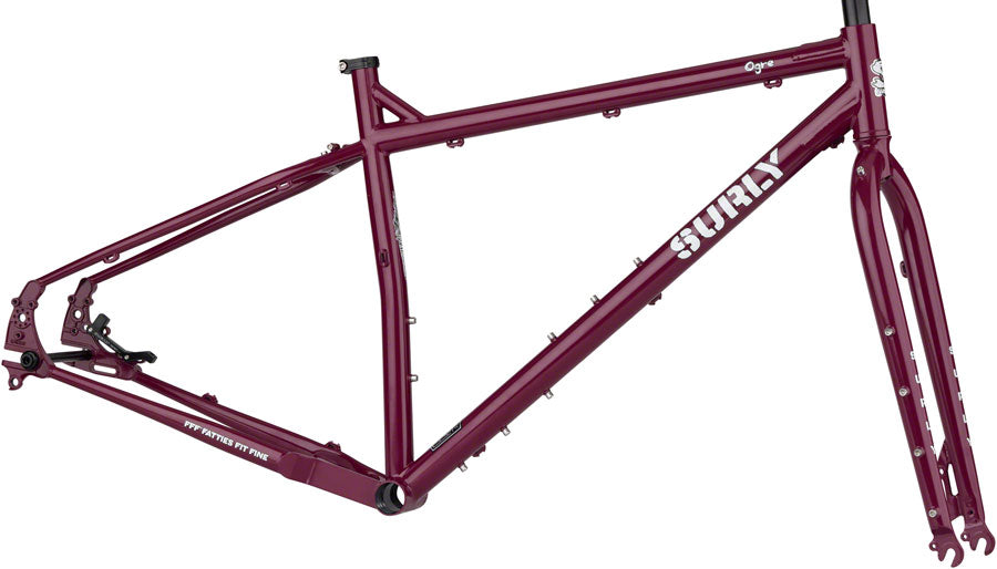 Surly Ogre Frameset - 29" Steel Fermented Plum X-Large