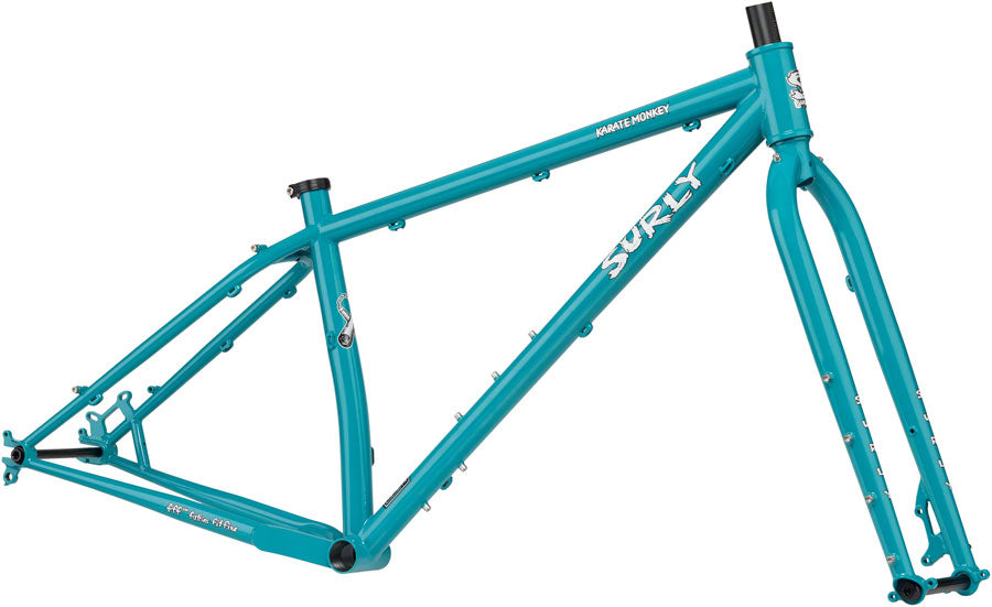 Surly Karate Monkey Frameset - 27.5" Steel Lost at Sea Blue Small