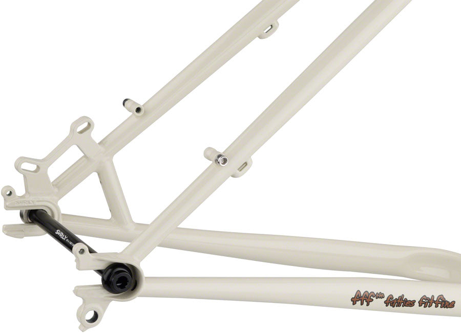 Surly Karate Monkey Frameset - 27.5" Steel Snow Mold White X-Small