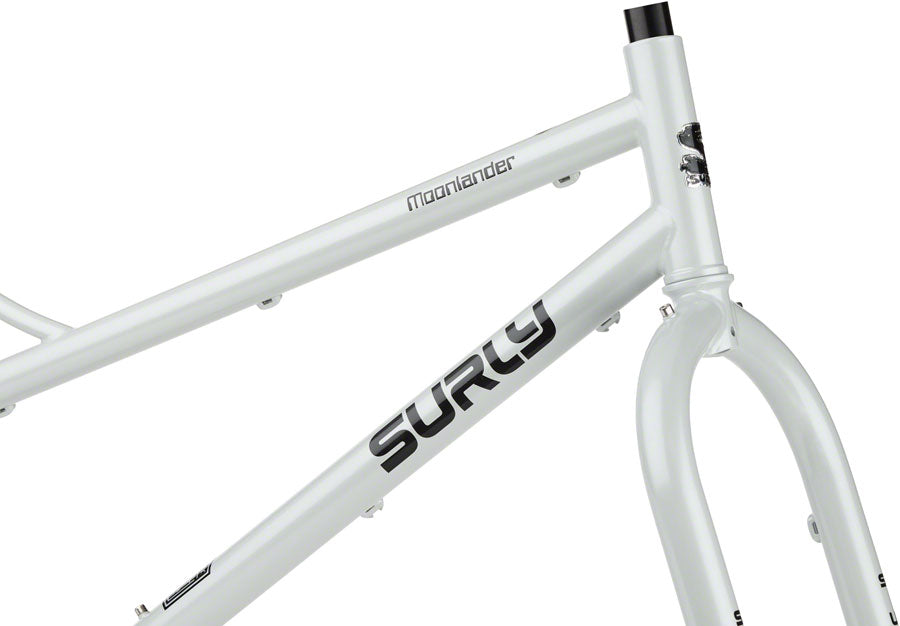 Surly Moonlander Fat Tire Bike Frameset - 24" Steel Lunar Dust Gray X-Large