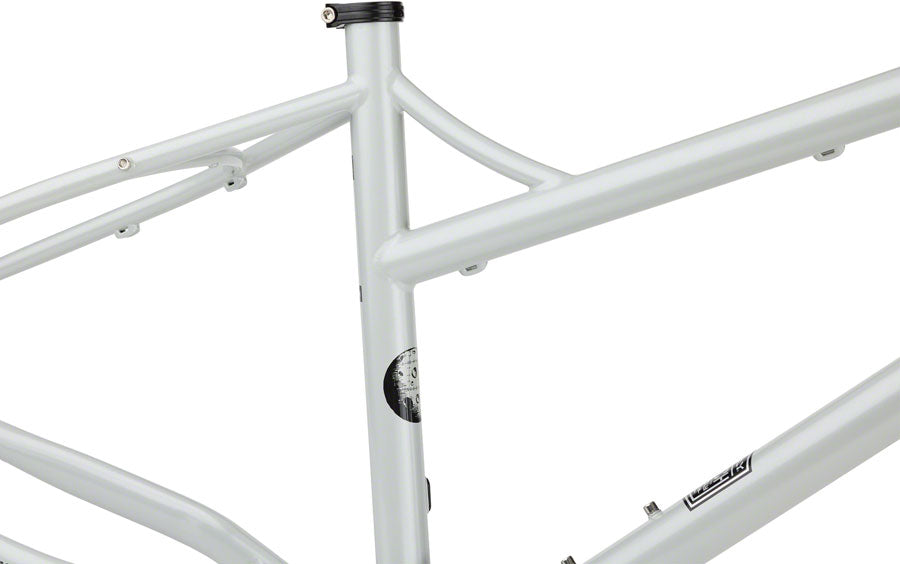 Surly Moonlander Fat Tire Bike Frameset - 24" Steel Lunar Dust Gray X-Large